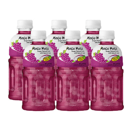 Mogu Mogu Grape Flavoured Drink 6x320ml - Worldwide Delivery - Order Online
