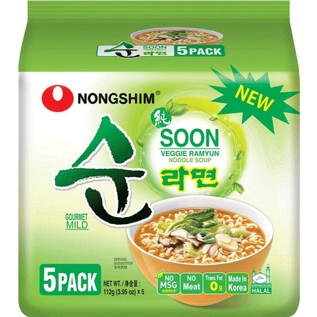 Nongshim Veggie Noodle Soup 5 × 112g