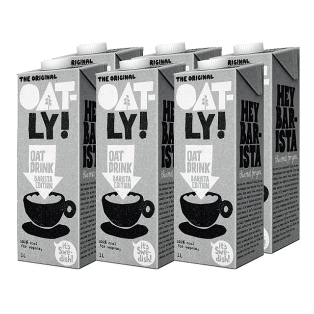 Oatly Barista Oats 6x1L - Worldwide Delivery - Order Online