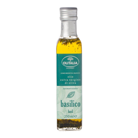 Olitalia Olive Oil With Basil Extra Vierge - Worldwide Delivery - Order Online