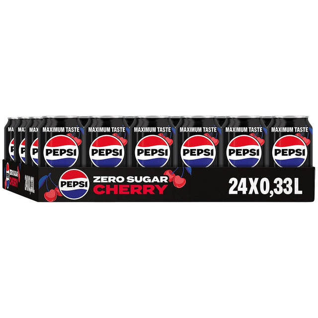 Pepsi Max Cherry 24x330ml - Worldwide Delivery - Order Online