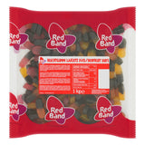 Red Band Dropfruit Duos Liquorice fruit gum mix, 1kg