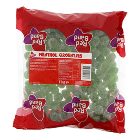 Red Band Menthol Groentjes Fruit Gums, 1kg