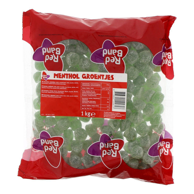 Red Band Menthol Groentjes Fruit Gums, 1kg