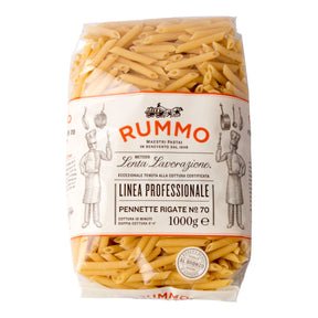 Rummo Lenta Lavorazione Pennette Rigate No. 70 - Worldwide Delivery - Order Online