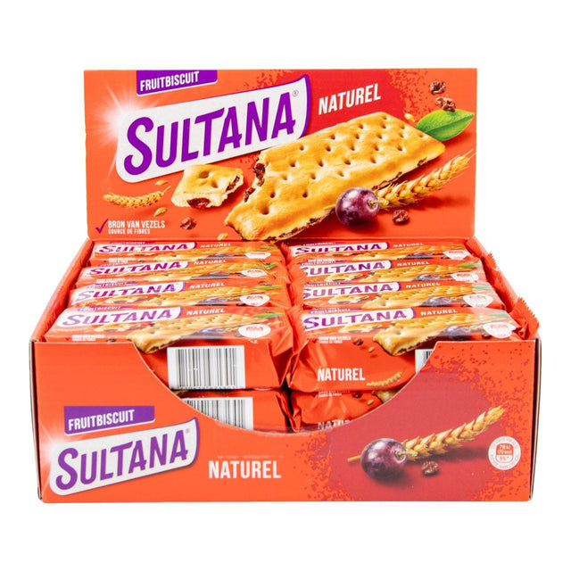 Sultana Fruitbiscuit Naturel 24x43G - Worldwide Delivery - Order Online