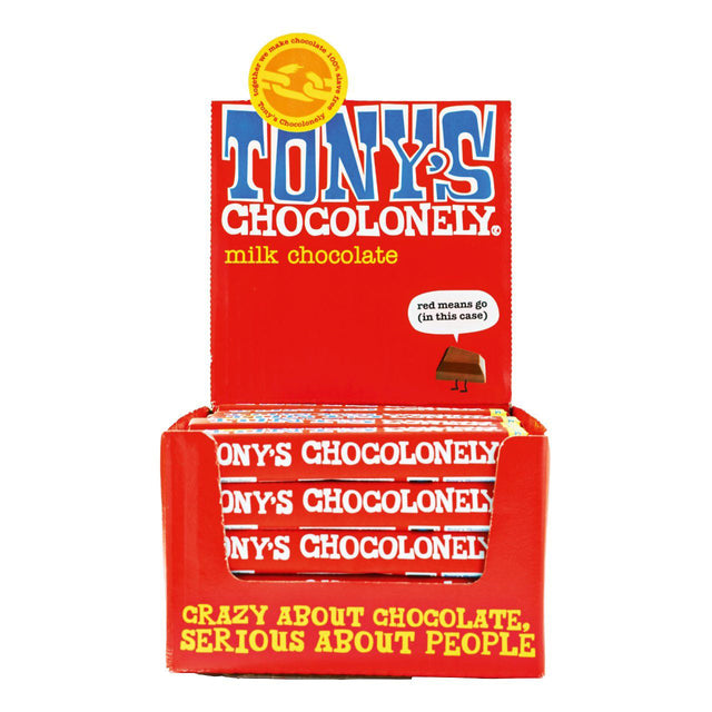 Tony's Chocolonely Milk Chocolate Deal Milk Chocolate, Ft 35x50G - Worldwide Delivery - Order Online