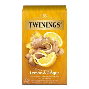 Twinning Tea Lemon Ginger 25-Pack - Worldwide Delivery - Order Online