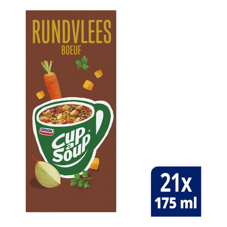 Unox Cup-A-Soup Beef, 21 packs