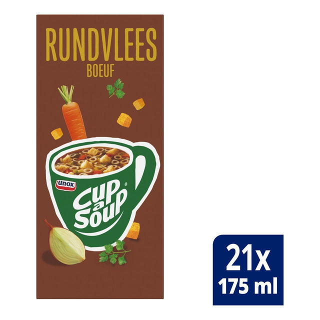 Unox Cup-A-Soup Beef, 21 packs