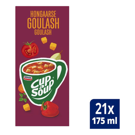 Unox Cup-A-Soup Hungarian Goulash 21-Pack - Worldwide Delivery - Order Online