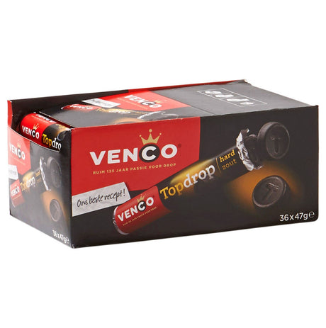 Venco Topdrop Liquorice, 36 rolls