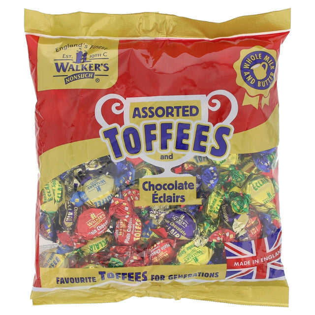 Walkers Toffees Assorted Toffees And Chocolate Eclairs - Worldwide Delivery - Order Online