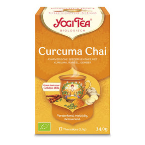 Yogi Tea Turmeric Chai, Bio 17-Pack - Worldwide Delivery - Order Online