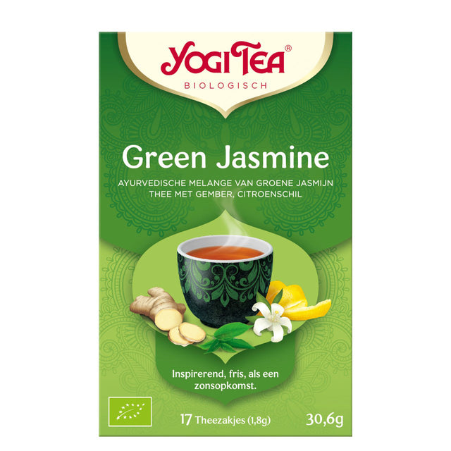 Yogi Tea Green Tea With Herbs, Bio 17-Pack - Worldwide Delivery - Order Online