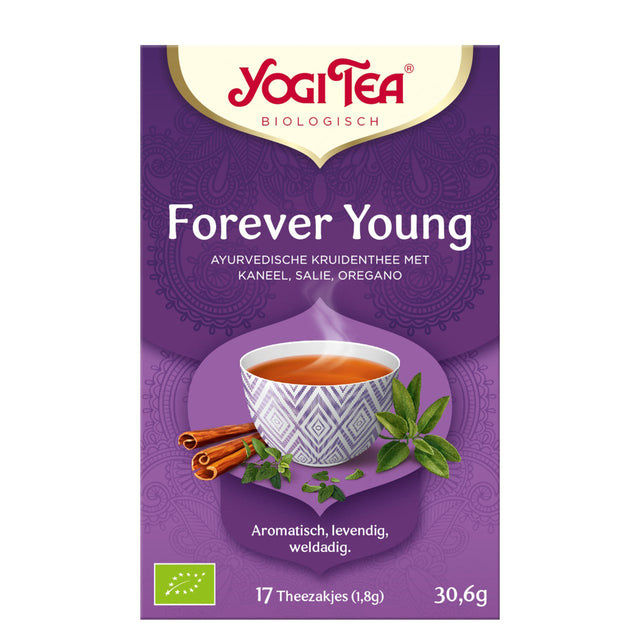 Yogi Tea Tea Forever Young, Bio 17-Pack - Worldwide Delivery - Order Online
