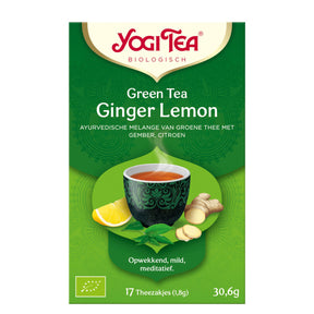 Yogi Tea Green Tea Ginger-Lemon, Bio 17-Pack - Worldwide Delivery - Order Online
