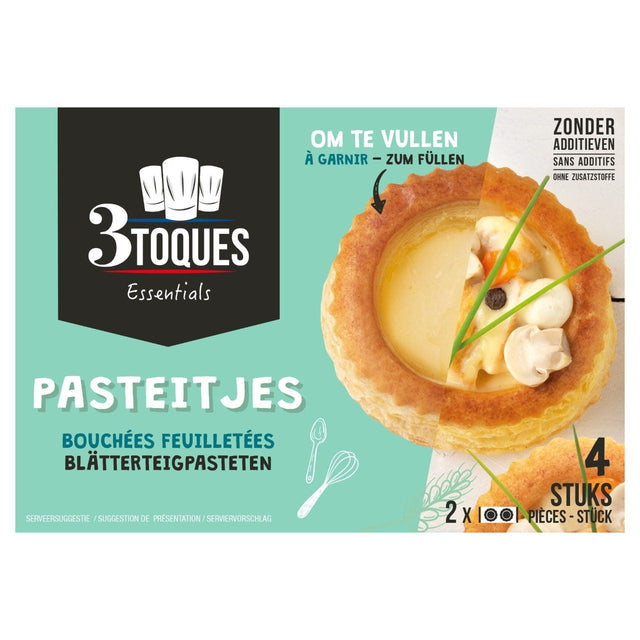 3Toques Puff Pastry Cases 100g