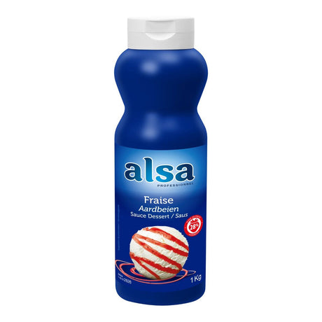 Alsa Dessert topping Strawberries 28% 1kg