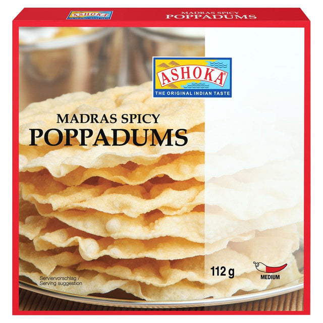 Ashoka Pappadums madras Curry sauce 112g