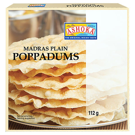 Ashoka Papadums madras Neutral Curry sauce 112g