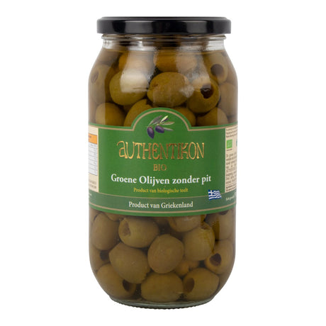 Authentikon Olives Green without pit BIO 1kg