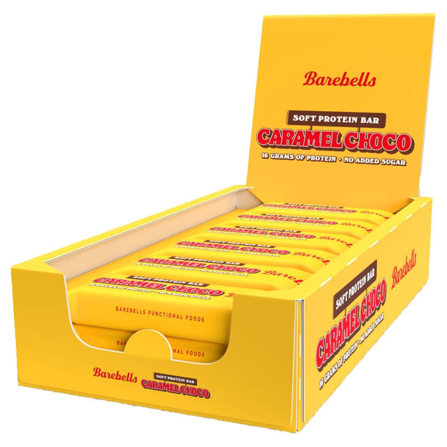 Barebells Soft caramel choco Fruit and nut bar 12 × 55g
