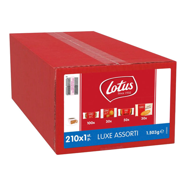 Lotus Biscoff Biscuits Luxury assortiment 210-pack 1.503kg