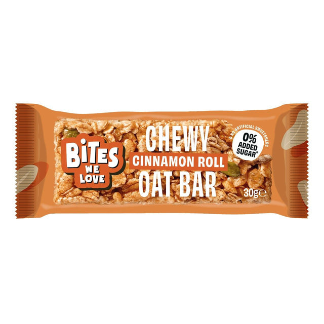 BitesWeLove Chewy oatbar cinnamon roll Cereal bar 16 × 30g