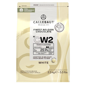 Callebaut White Chocolate callets 2.5kg