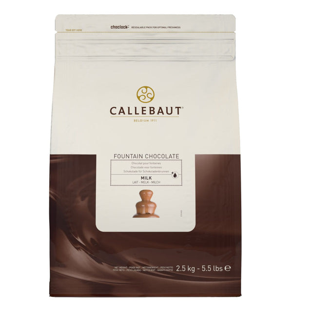 Callebaut Milk Chocolate callets for fonteinen 2.5kg