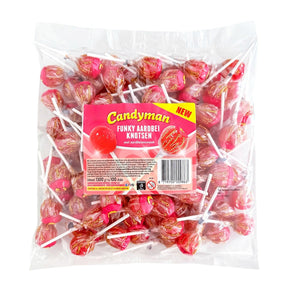 Candy Man Funky Strawberry Lollipops 100-pack 1.3kg
