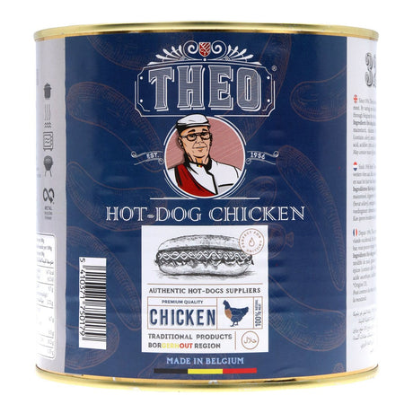 Coertjens Chicken hot dog 32-pack Frankfurter sausages 2.65kg