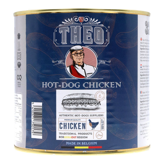 Coertjens Chicken hot dog 32-pack Frankfurter sausages 2.65kg