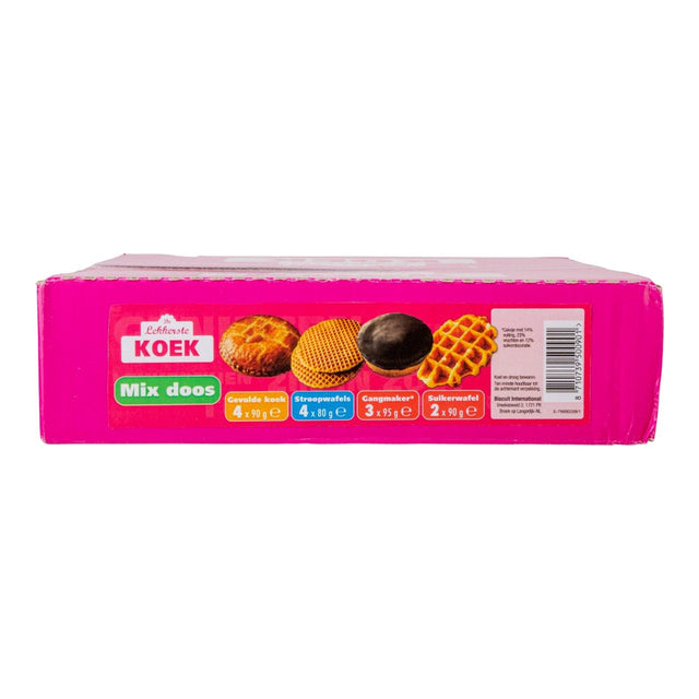De Lekkerste Biscuits Mixed Box 4 soorten 13-pack 1.3kg