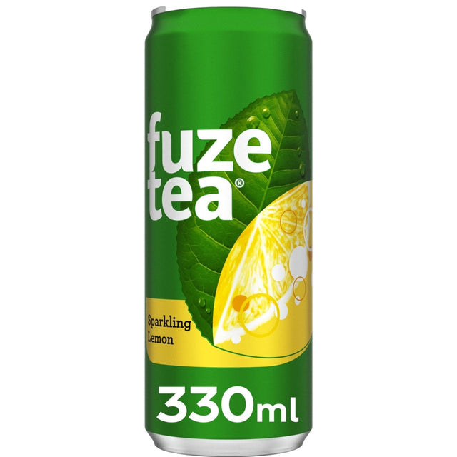 Fuze Tea Black ice tea sparkling lemon 24 × 330ml
