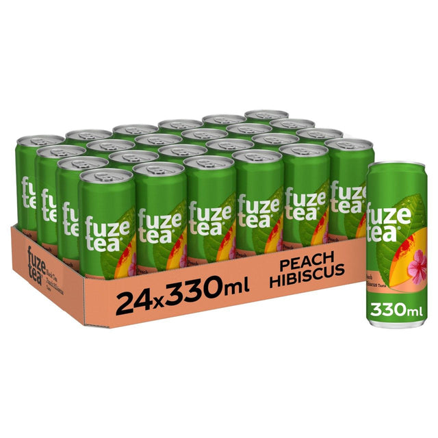 Fuze Tea Black ice tea peach hibiscus 24 × 330ml