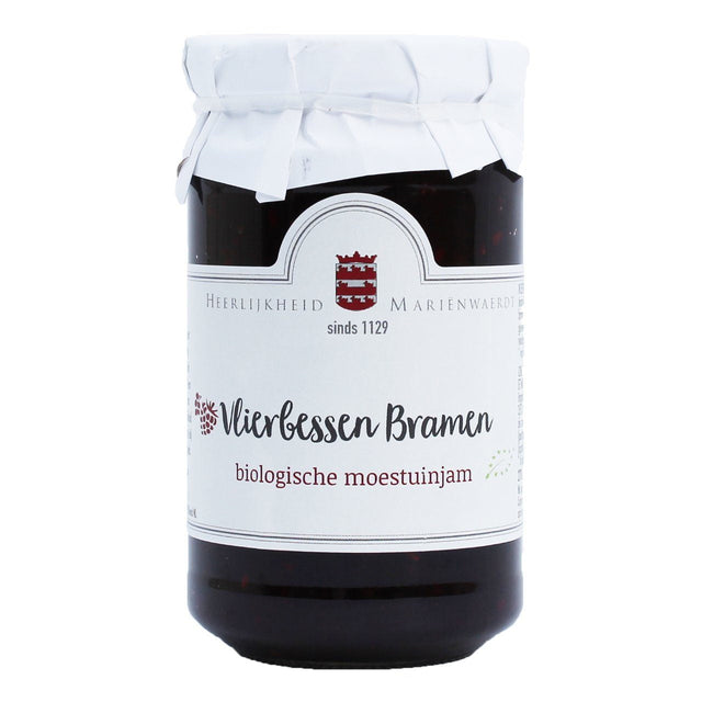 Heerlijkheid Mariënwaerdt Jam vlierbessen-Blackberries, BIO Fruit spread 270g