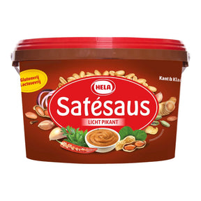 Hela Satay Sauce Superior Traditional kwaliteit, Gluten-Free-Lactose-Free 3.3kg