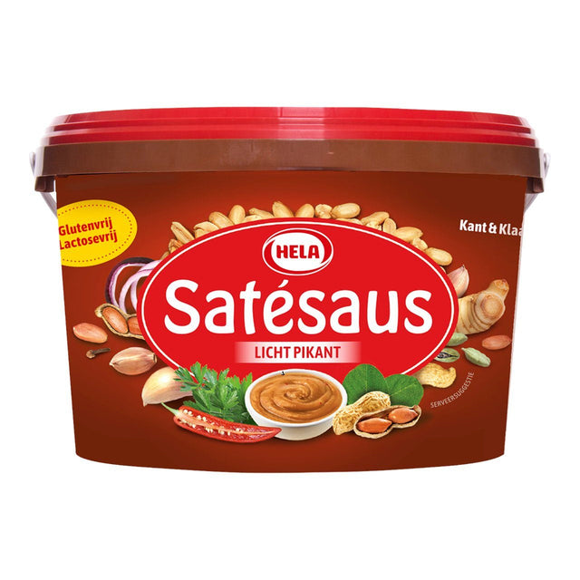 Hela Satay Sauce Superior Traditional kwaliteit, Gluten-Free-Lactose-Free 3.3kg