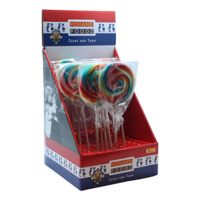 Holland Foodz Spiraal Lollipop Rainbow party stickzzz nr2 17 × 75g