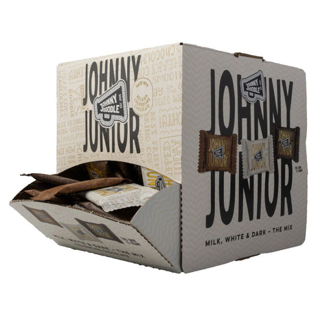 Johnny Doodle Mini Chocolate tabletjes Dark-Milk-White 700g