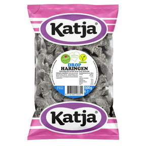 Katja Herring-Shaped Liquorice Spicy Liquorice with Salmiak, Vegetarian & Vegan 500g