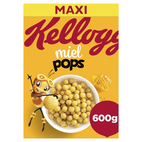 Kellogg's Honey pops Breakfast cereal 600g