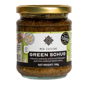 MED CUISINE Green Schug Paste Cooking sauce 190g