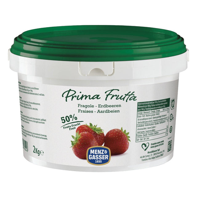 Menz & Gasser Strawberries jam prima frutta Fruit spread 2kg