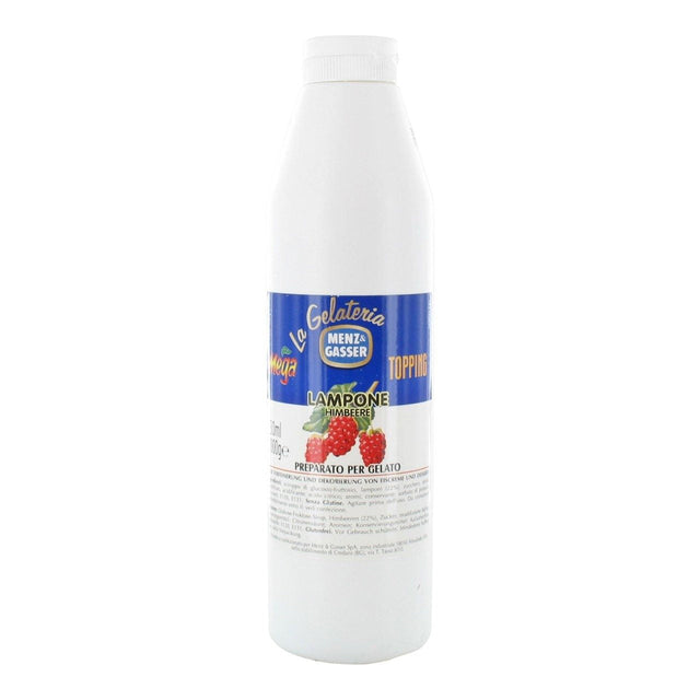 Menz & Gasser Mega topping Raspberry knijpfles 1kg