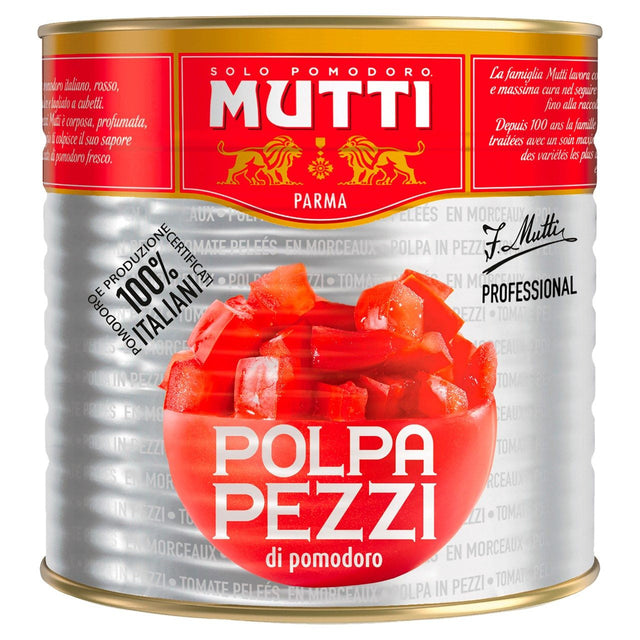 Mutti Tomatoes polpa pezzi Organic 2.5kg