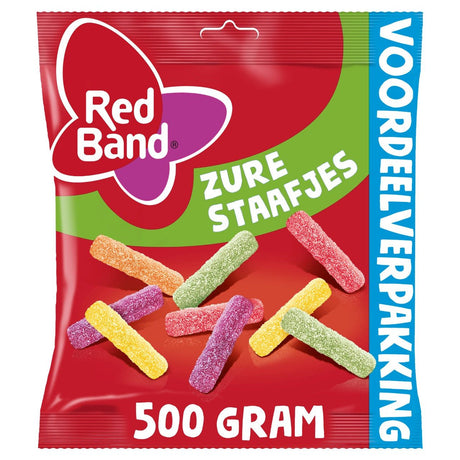 Red Band Sour staafjes 500g