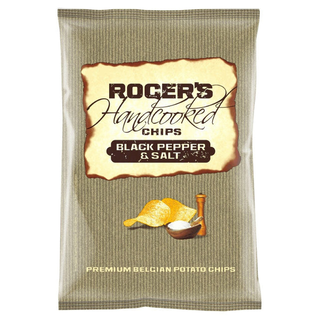 Roger's Handcooked Black Pepper & Salt chips 150g